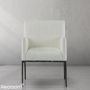 Thaddeo Track Fabric Lounge Armchair - Zonesus