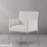 Thaddeo Track Fabric Lounge Armchair - Zonesus