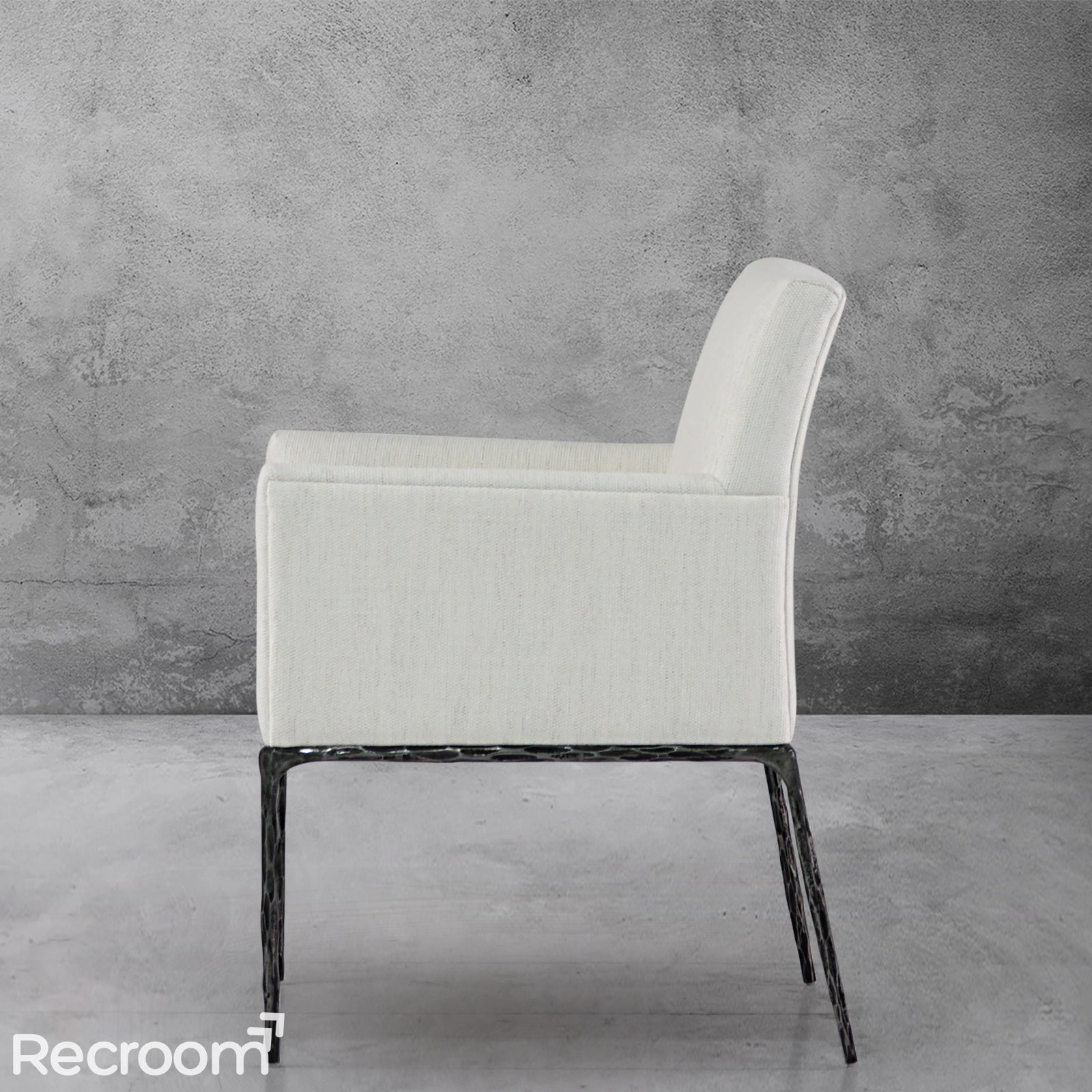 Thaddeo Track Fabric Lounge Armchair - Zonesus
