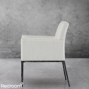 Thaddeo Track Fabric Lounge Armchair - Zonesus