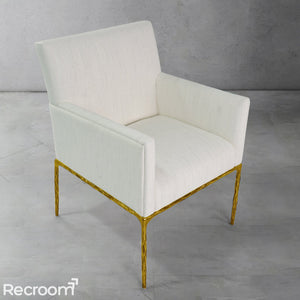 Thaddeo Track Fabric Lounge Armchair - Zonesus