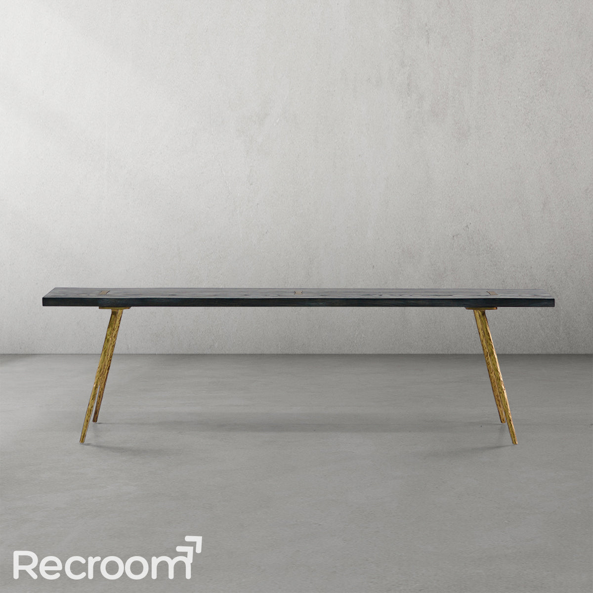 Thaddeo Vintage Style Metal Frame Dining Table - Zonesus