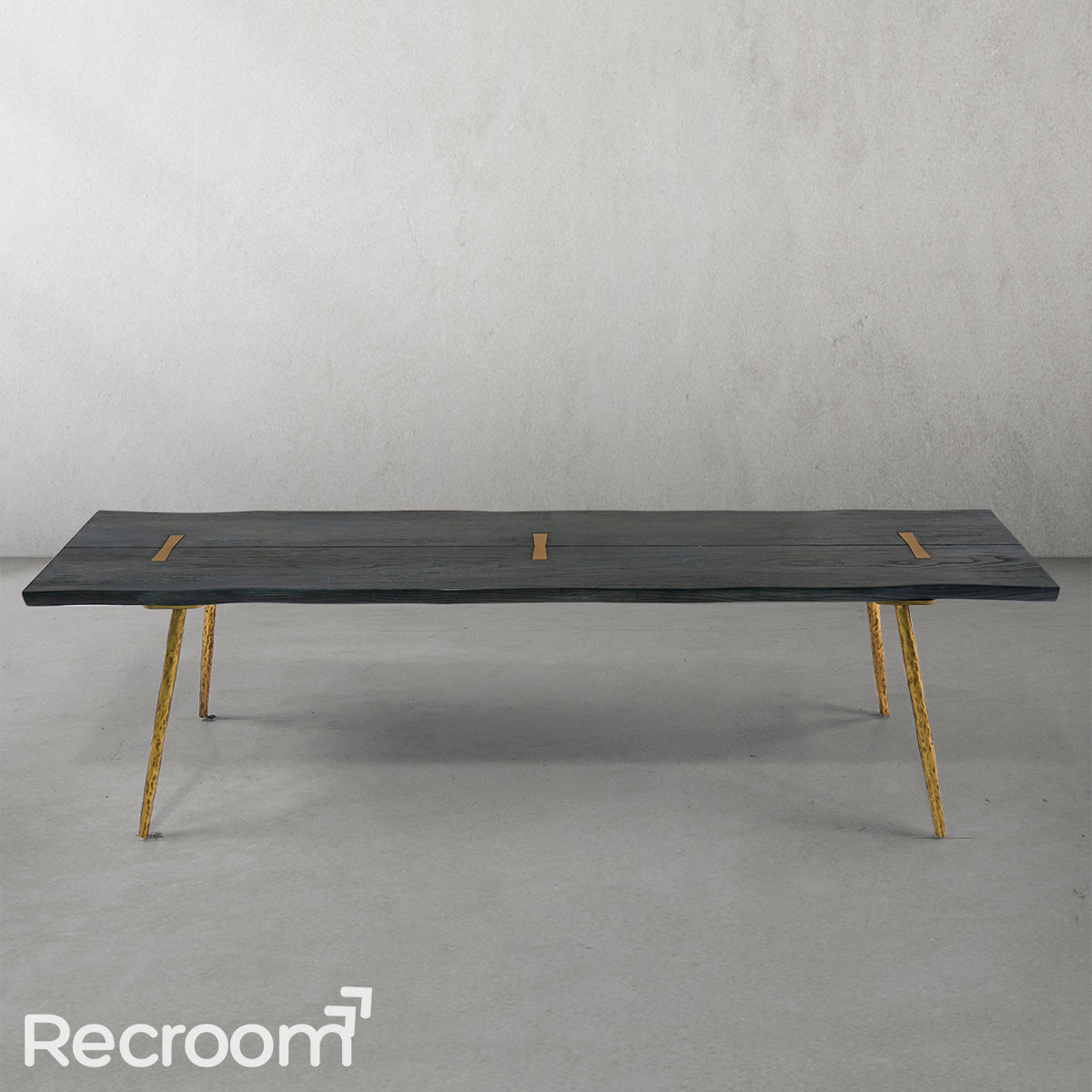 Thaddeo Vintage Style Metal Frame Dining Table - Zonesus