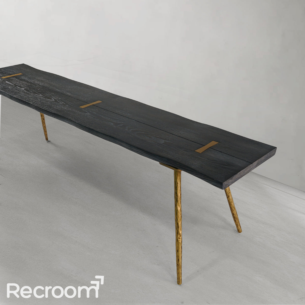 Thaddeo Vintage Style Metal Frame Dining Table - Zonesus