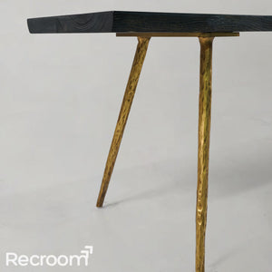 Thaddeo Vintage Style Metal Frame Dining Table - Zonesus