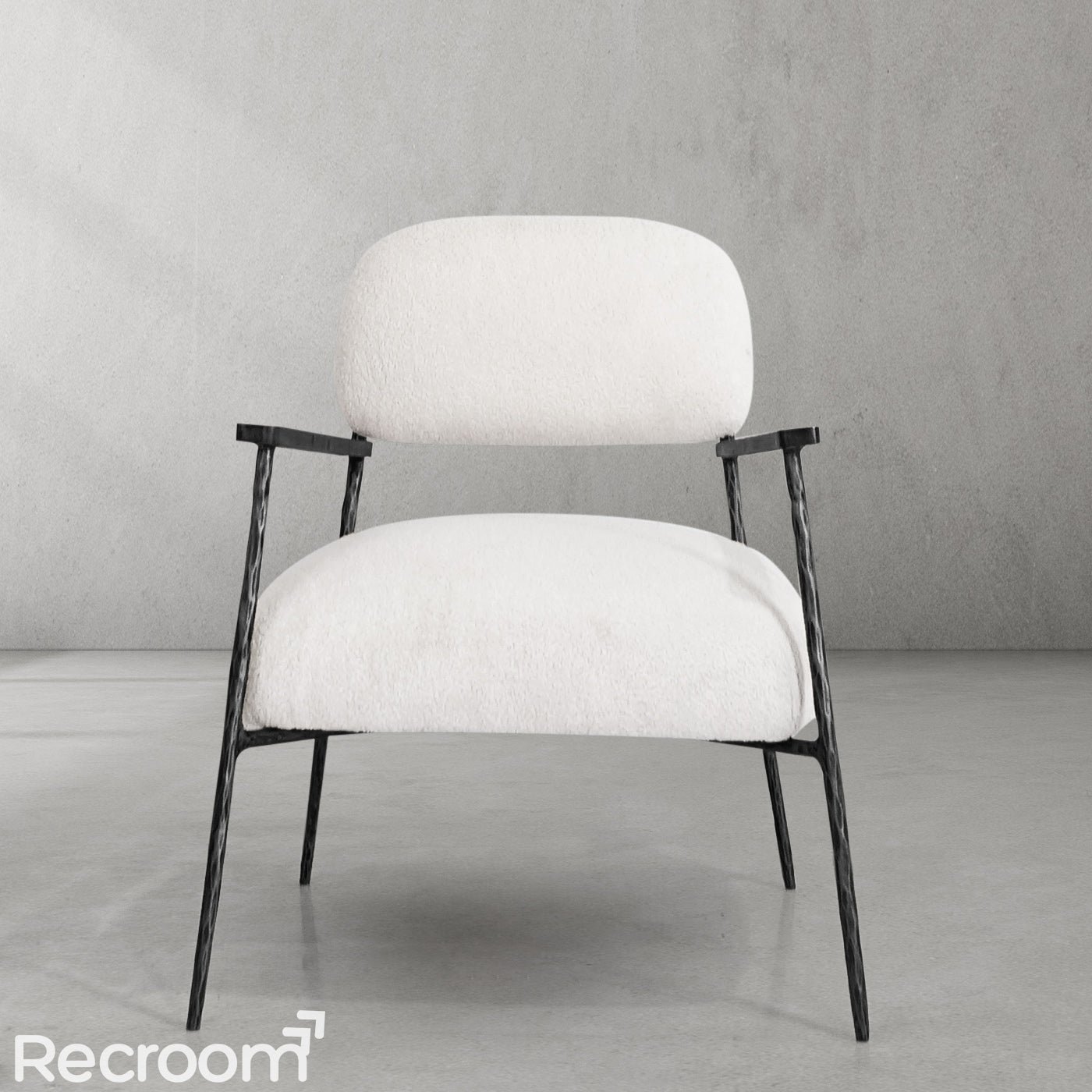 Thaddeo White Pure Wood Handrail Chair - Zonesus