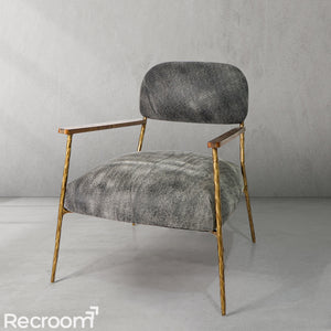 Thaddeo White Pure Wood Handrail Chair - Zonesus