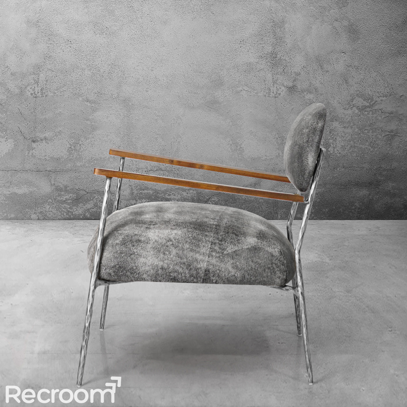 Thaddeo White Pure Wood Handrail Chair - Zonesus