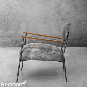 Thaddeo White Pure Wood Handrail Chair - Zonesus