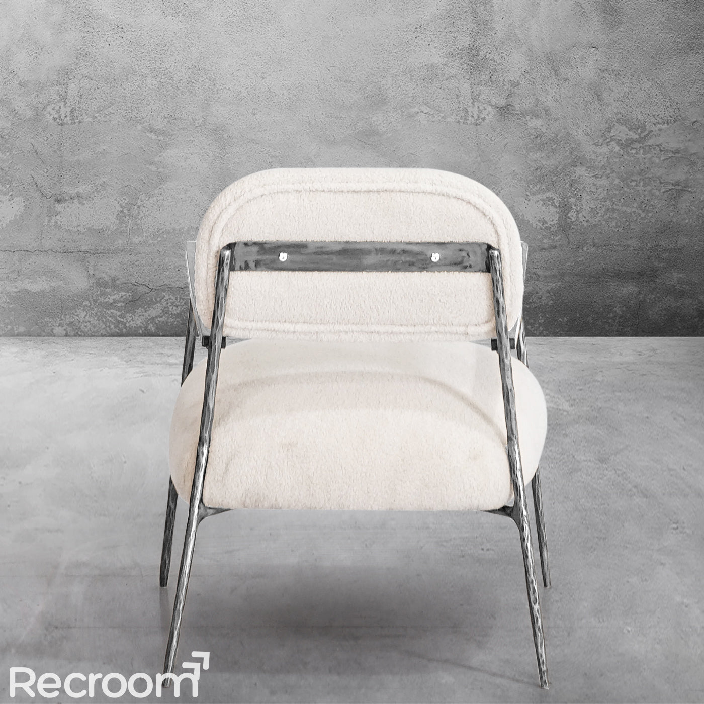 Thaddeo White Pure Wood Handrail Chair - Zonesus