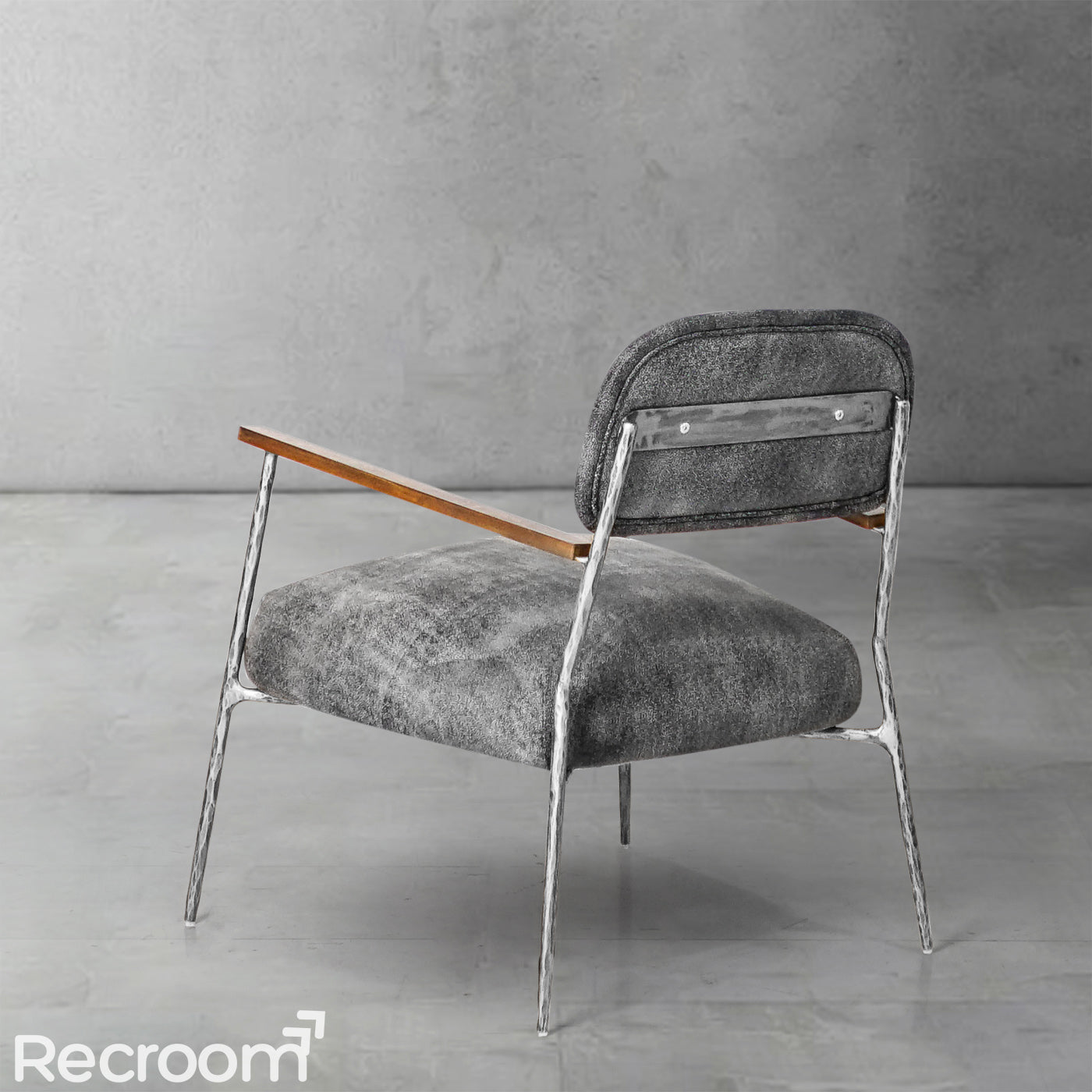Thaddeo White Pure Wood Handrail Chair - Zonesus