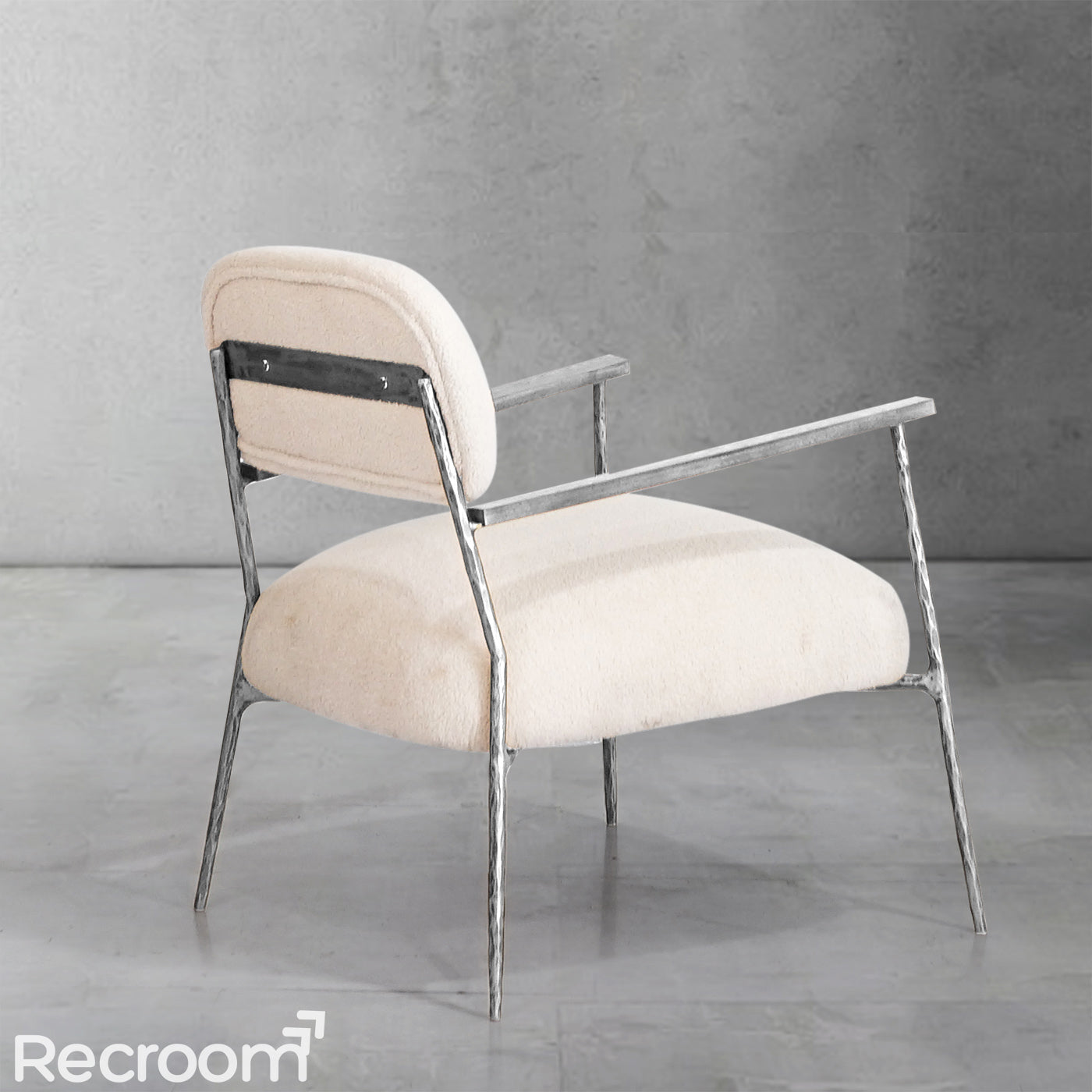 Thaddeo White Pure Wood Handrail Chair - Zonesus
