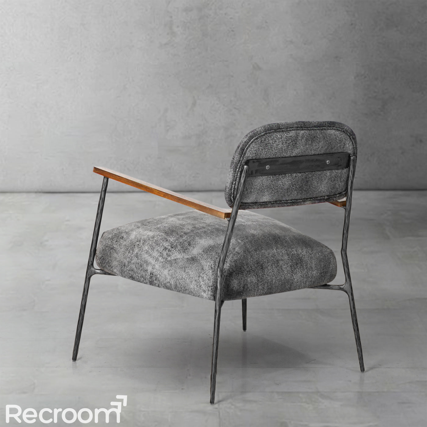 Thaddeo White Pure Wood Handrail Chair - Zonesus
