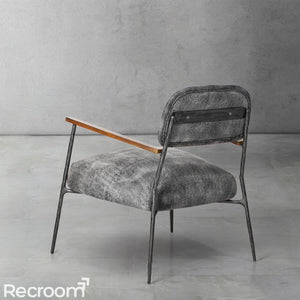 Thaddeo White Pure Wood Handrail Chair - Zonesus
