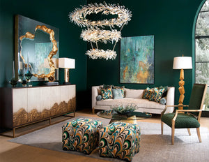 Kotta Thirty-Four-Light Three-Tier Cut-Crystal Pendant Chandelier AJC-9280 - Zonesus