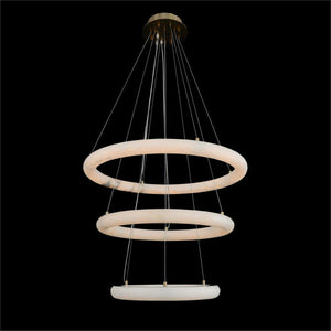 Luca Three-Tier Alabaster Pendant Chandelier - Zonesus