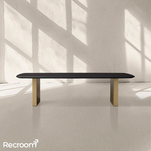 San Germani 72" Wood Coffee Table with Clement Base - Zonesus
