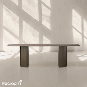 San Germani Stone Dining Table with Dauphine Base - Zonesus