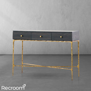 Thaddeo 3 Drawer Desk - Zonesus