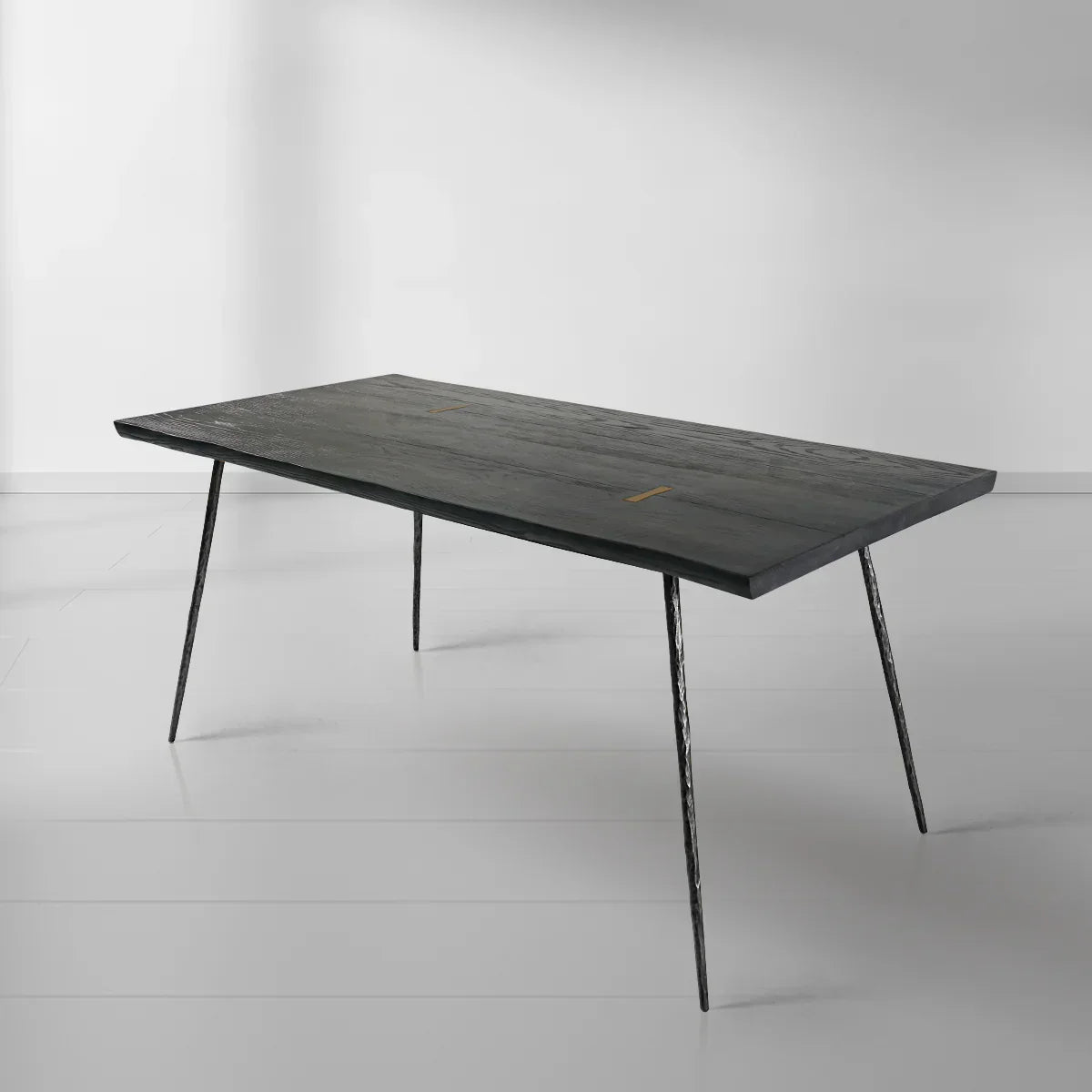 Thaddeo Vintage Style Metal Frame Dining Table - Zonesus