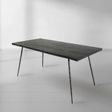 Thaddeo Vintage Style Metal Frame Dining Table - Zonesus