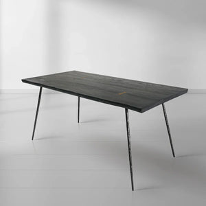 Thaddeo Vintage Style Metal Frame Dining Table - Zonesus