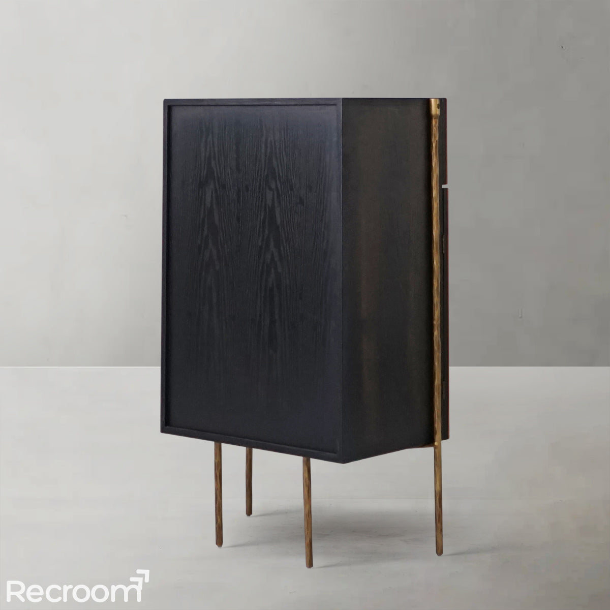 Thaddeo Frame Rattan Cabinet - Zonesus