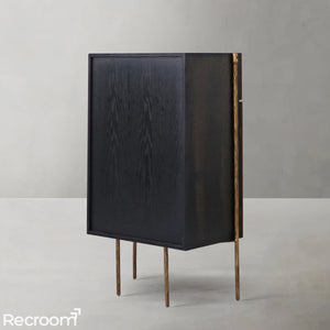 Thaddeo Frame Rattan Cabinet - Zonesus