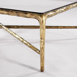 Thaddeo Glass Square Coffee Table - Zonesus