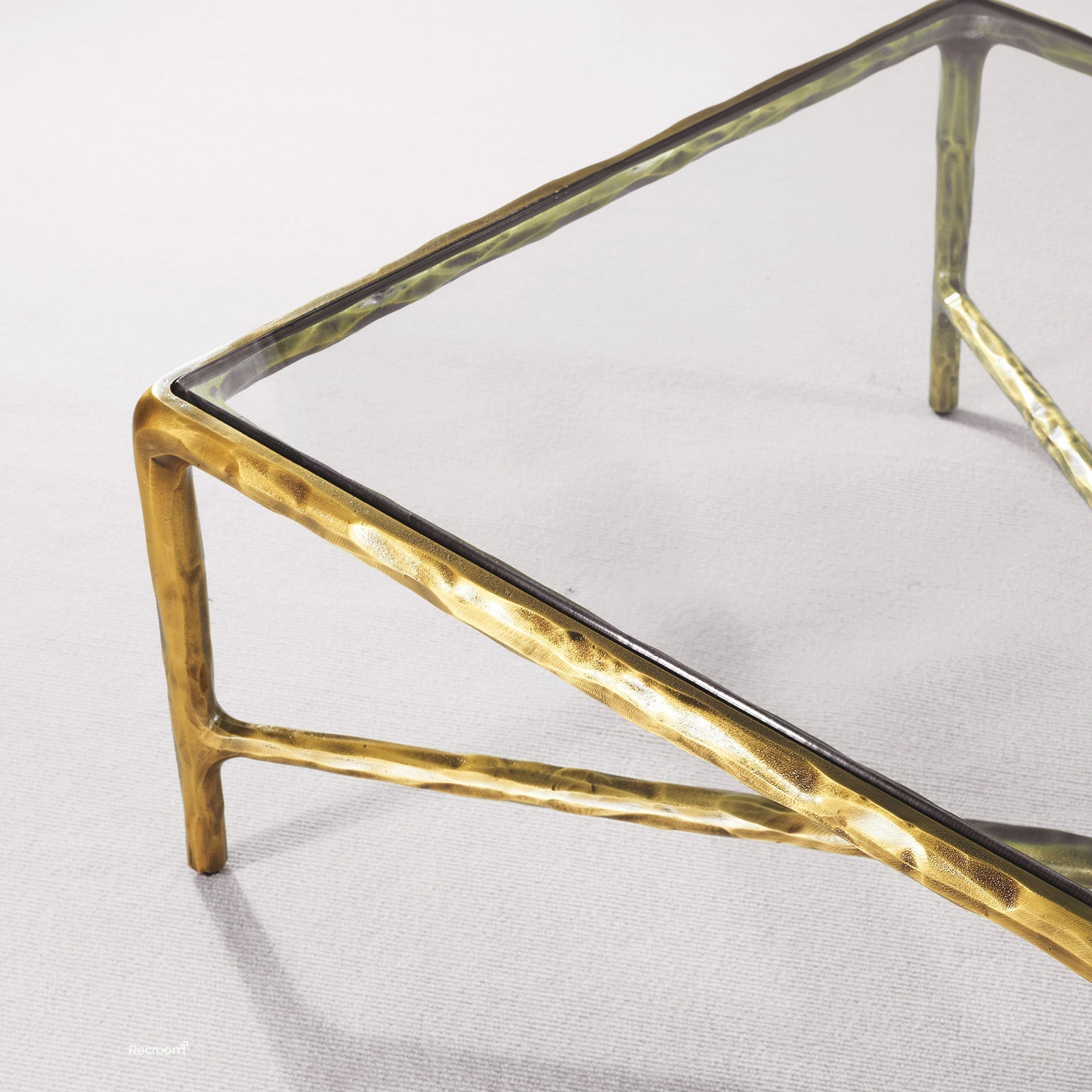 Thaddeo Glass Square Coffee Table - Zonesus