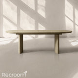 Radva Extendable Oval Dining Table - Zonesus