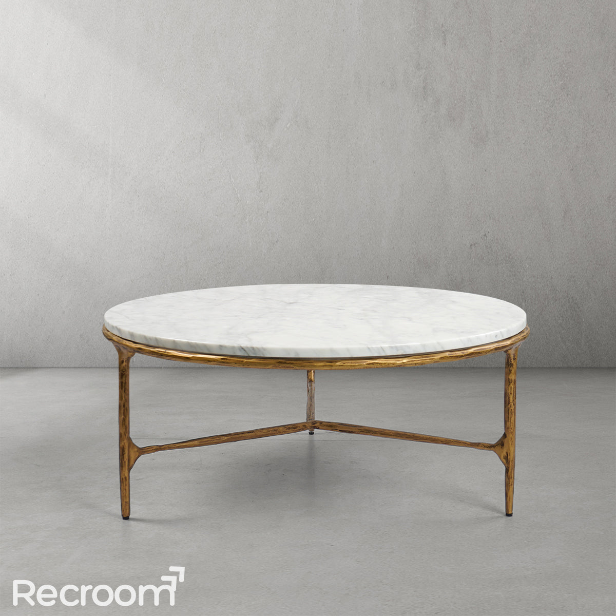Thaddeo Marble Round Coffee Table 3 Legs - Zonesus