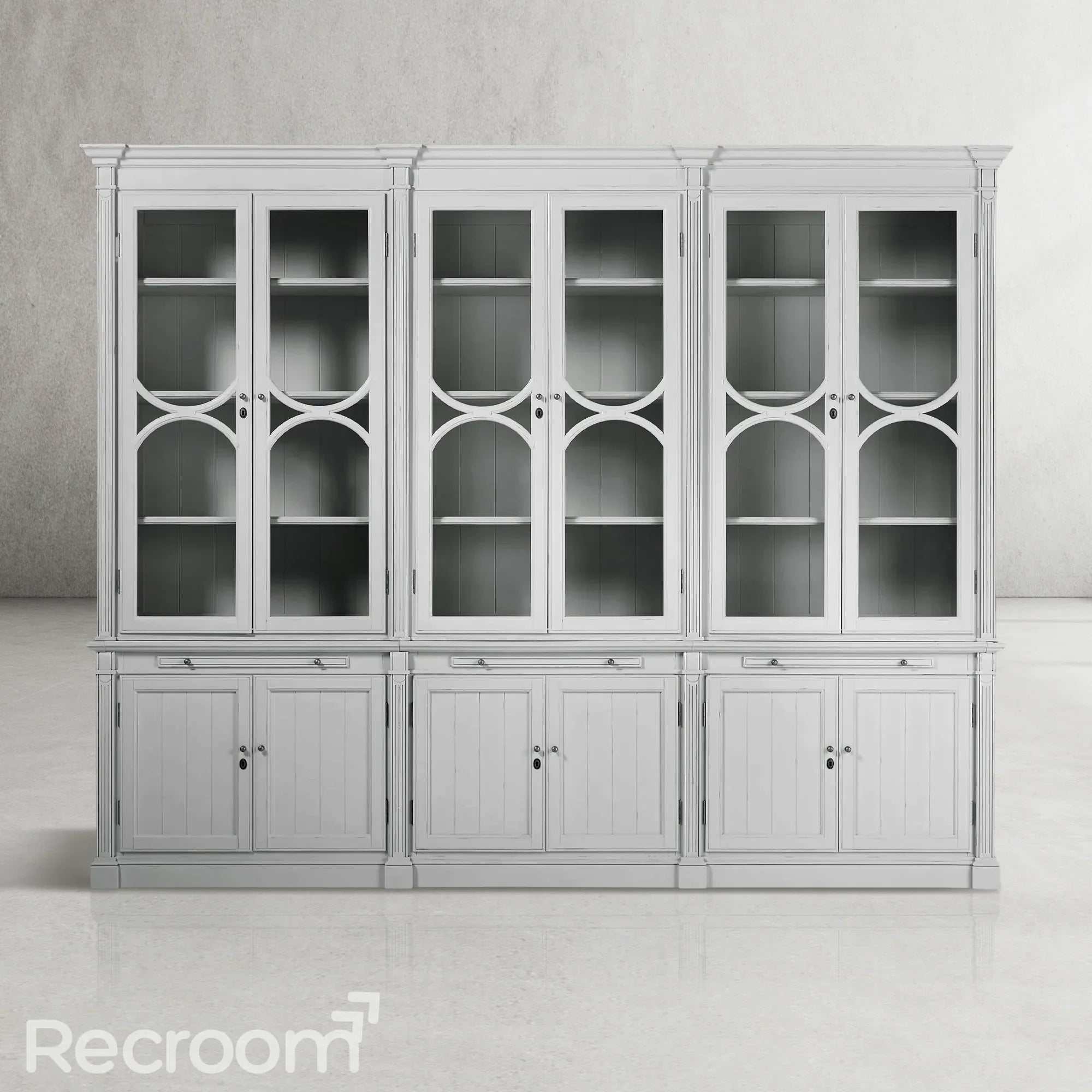 Athus Modular Triple Display Cabinet - Zonesus