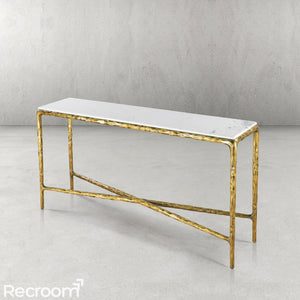 Thaddeo Marble Console Table - Zonesus