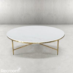 Thaddeo Marble Round Coffee Table - Zonesus
