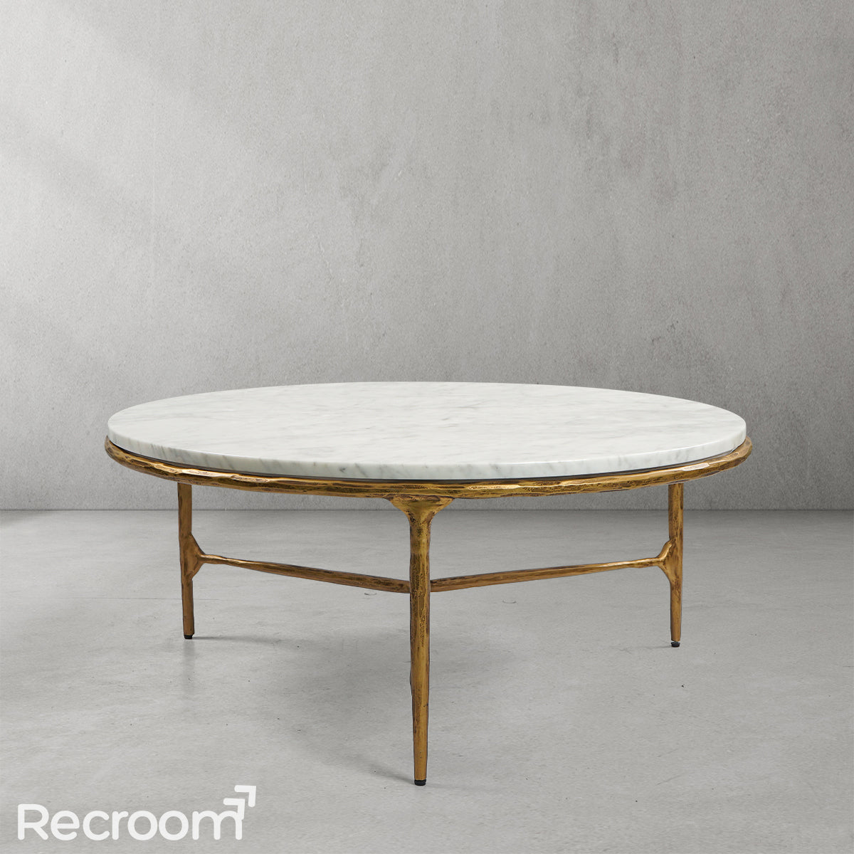 Thaddeo Marble Round Coffee Table 3 Legs - Zonesus