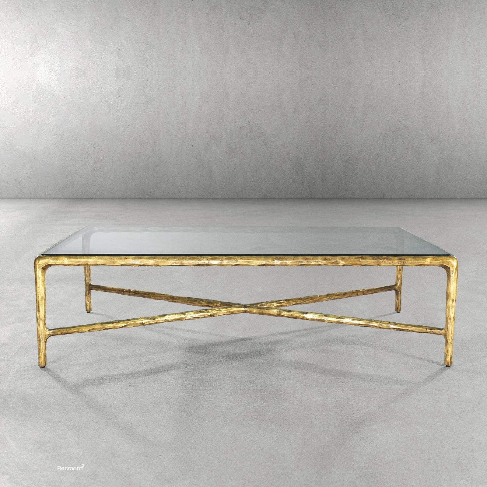 Thaddeo Glass Square Coffee Table - Zonesus