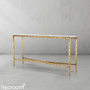 Thaddeo Marble Console Table - Zonesus