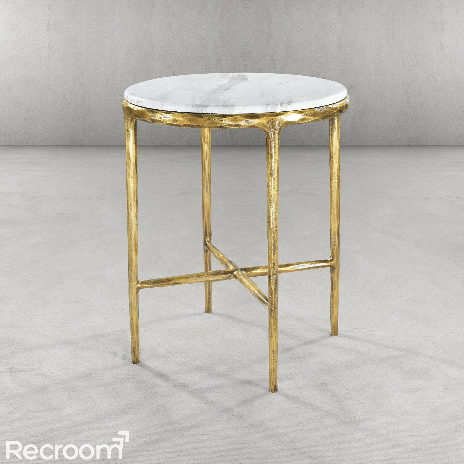 Thaddeo Marble Round Side Table - Zonesus