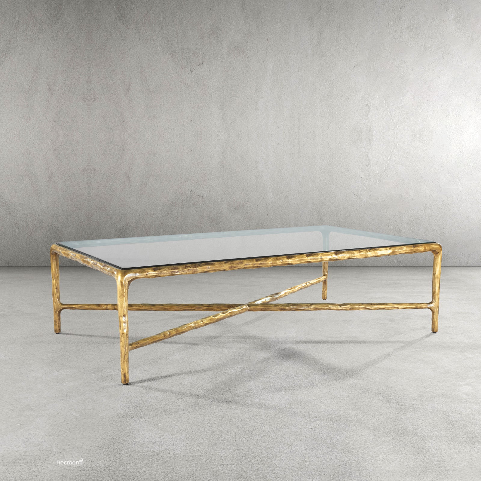 Thaddeo Glass Square Coffee Table - Zonesus