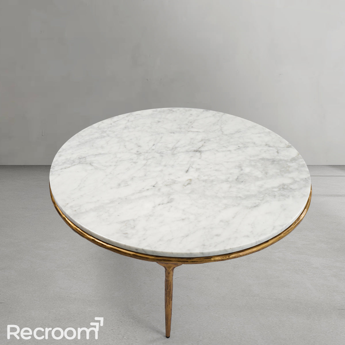Thaddeo Marble Round Coffee Table 3 Legs - Zonesus