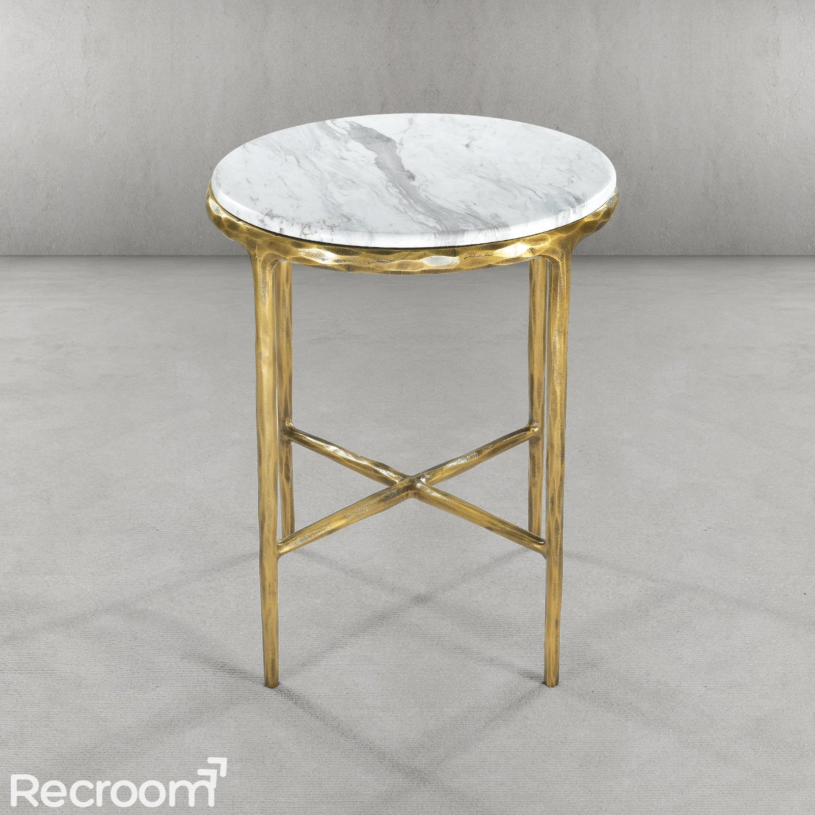 Thaddeo Marble Round Side Table - Zonesus