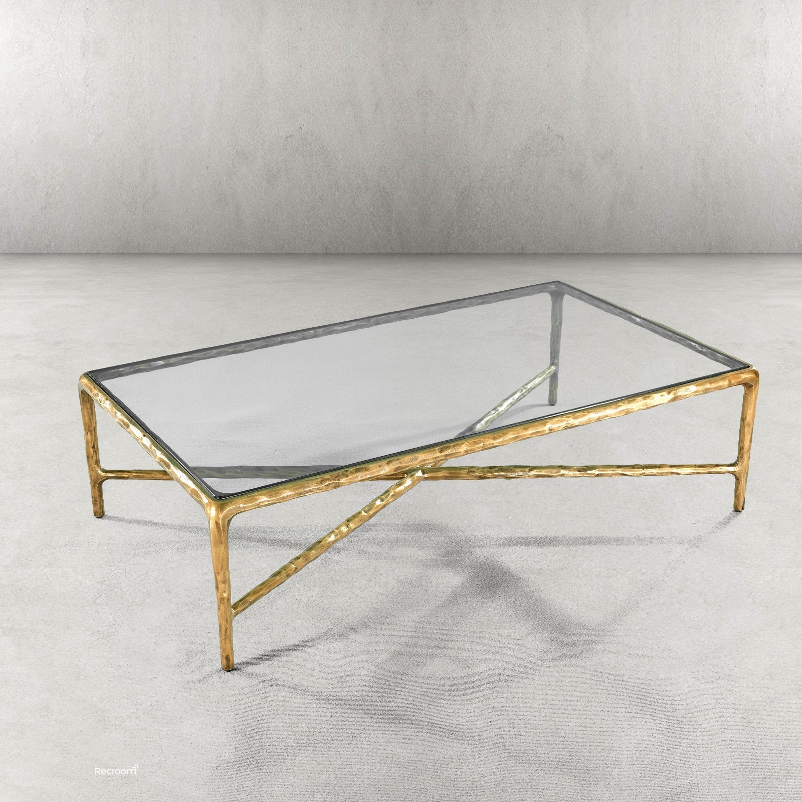 Thaddeo Glass Square Coffee Table - Zonesus