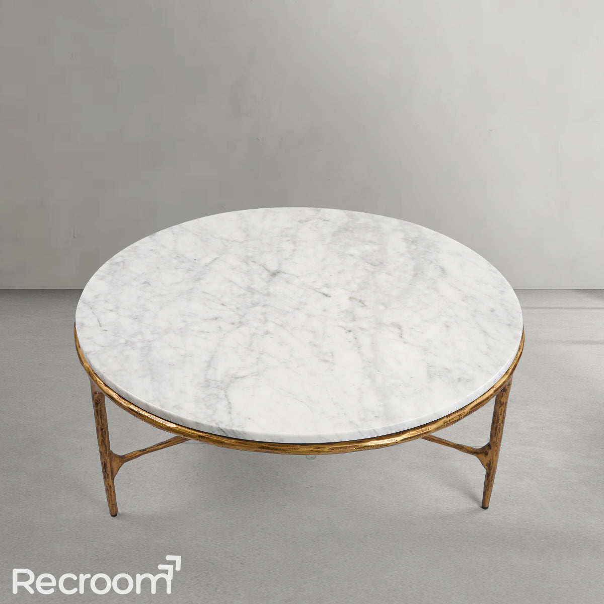 Thaddeo Marble Round Coffee Table 3 Legs - Zonesus