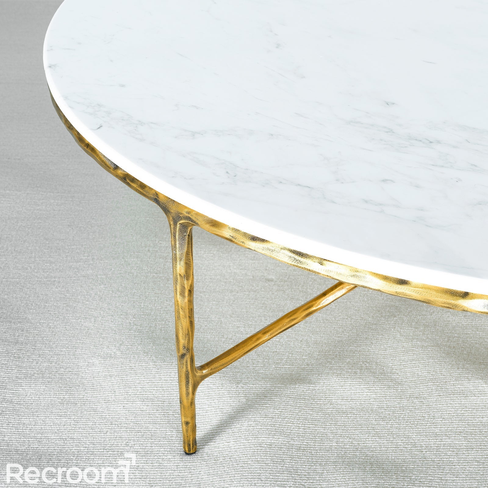 Thaddeo Marble Round Coffee Table - Zonesus
