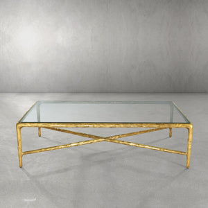 Thaddeo Glass Square Coffee Table - Zonesus