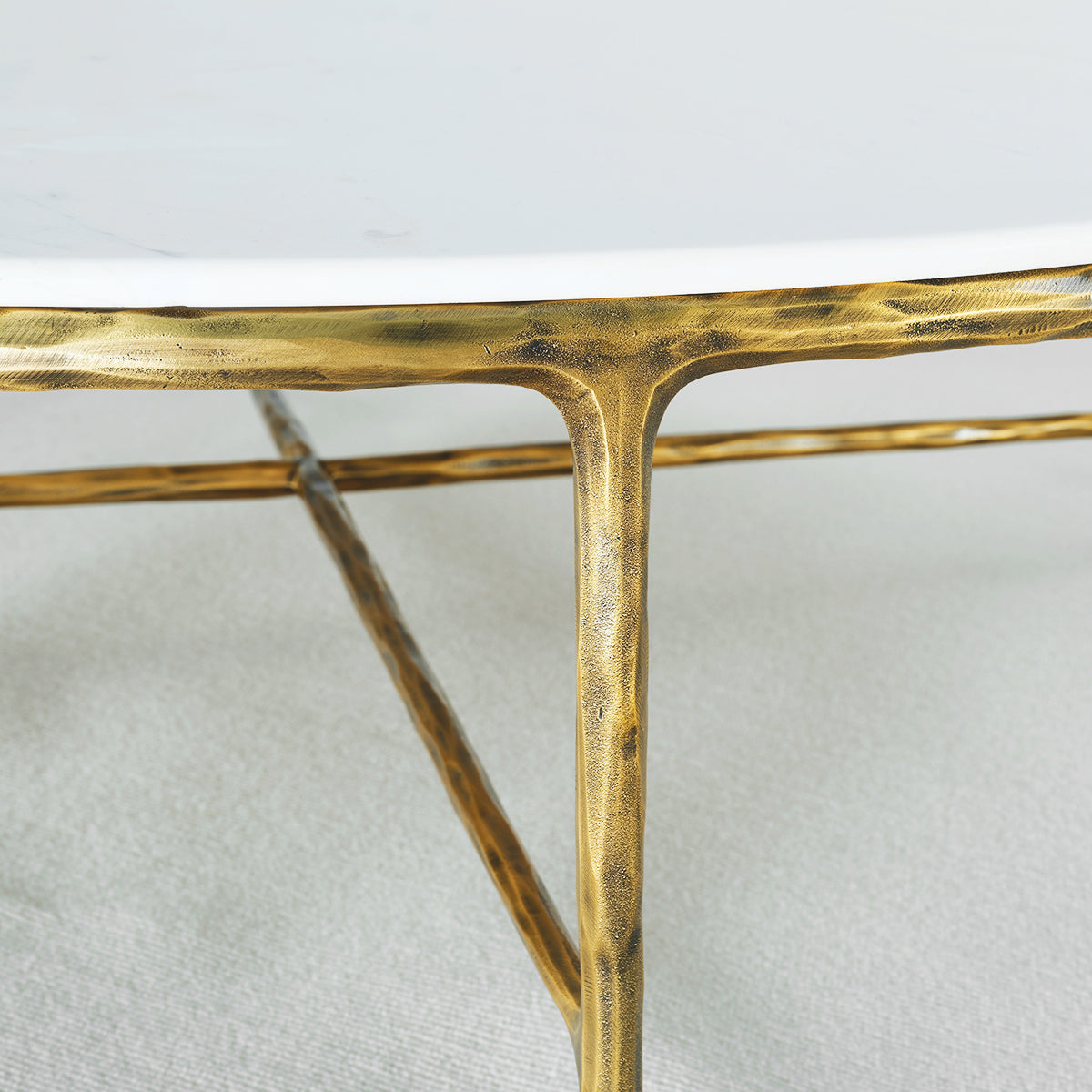 Thaddeo Marble Round Coffee Table - Zonesus