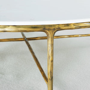 Thaddeo Marble Round Coffee Table - Zonesus
