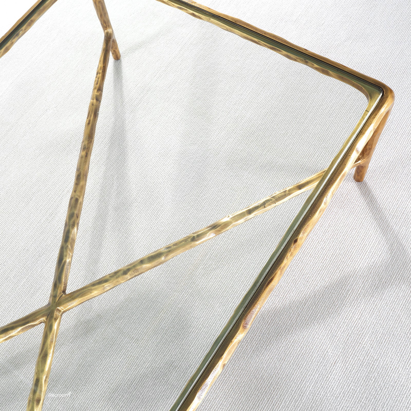 Thaddeo Glass Square Coffee Table - Zonesus