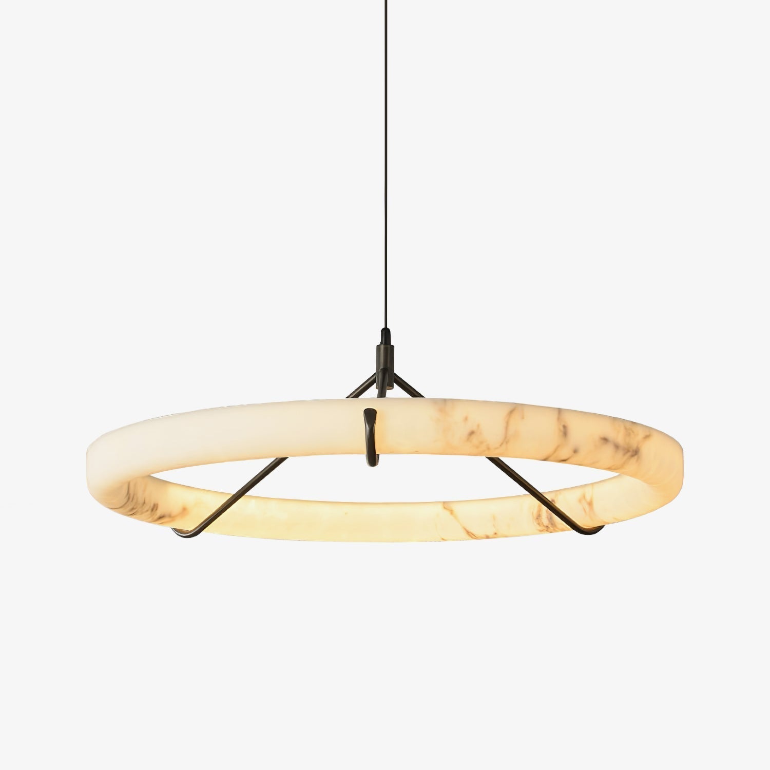 Alabaster Ring Pendant Lamp - Zonesus